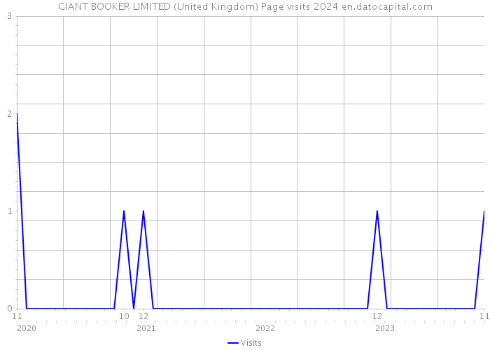 GIANT BOOKER LIMITED (United Kingdom) Page visits 2024 