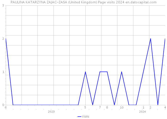 PAULINA KATARZYNA ZAJAC-ZASA (United Kingdom) Page visits 2024 