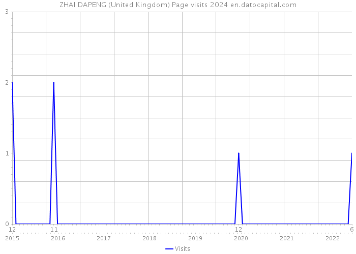 ZHAI DAPENG (United Kingdom) Page visits 2024 