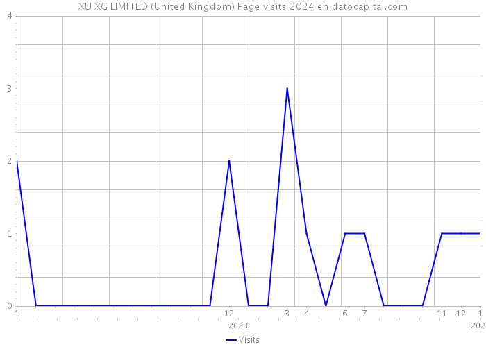 XU XG LIMITED (United Kingdom) Page visits 2024 