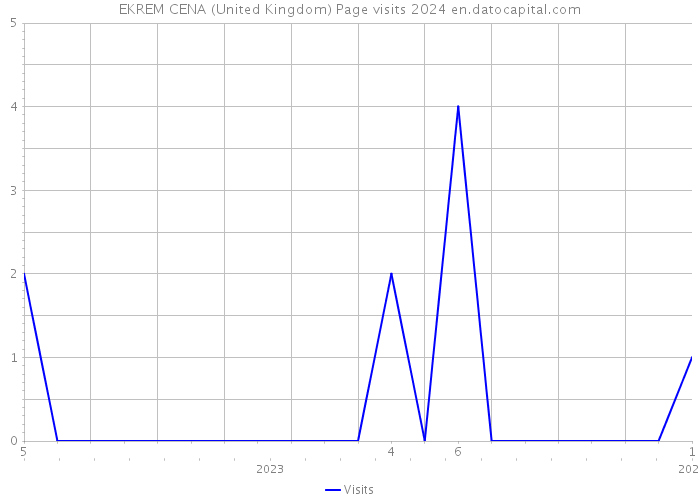 EKREM CENA (United Kingdom) Page visits 2024 