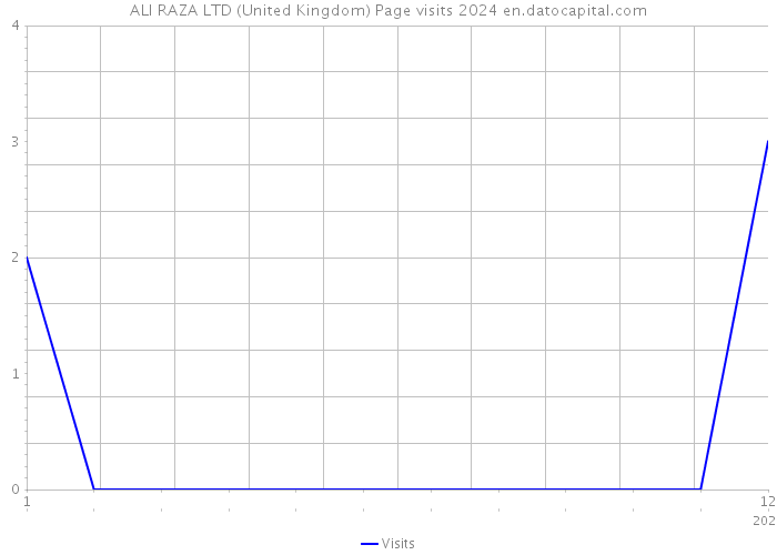 ALI RAZA LTD (United Kingdom) Page visits 2024 