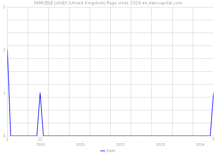 SAMUELE LANDI (United Kingdom) Page visits 2024 