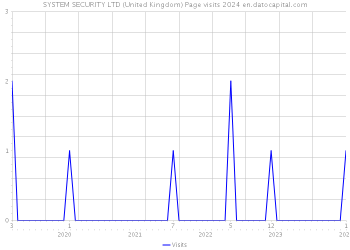 SYSTEM SECURITY LTD (United Kingdom) Page visits 2024 