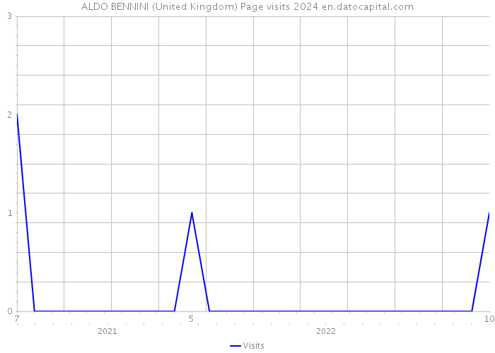 ALDO BENNINI (United Kingdom) Page visits 2024 