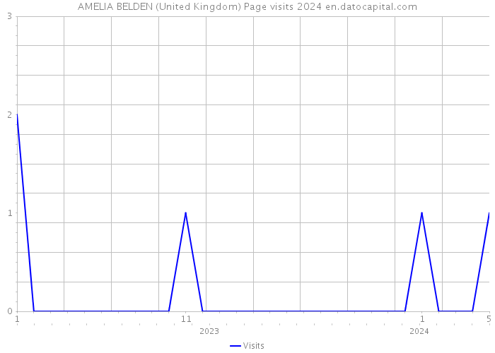 AMELIA BELDEN (United Kingdom) Page visits 2024 