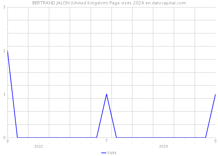 BERTRAND JALON (United Kingdom) Page visits 2024 
