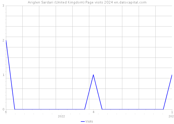Ariglen Sardari (United Kingdom) Page visits 2024 