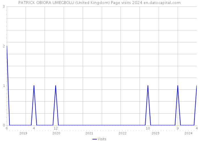 PATRICK OBIORA UMEGBOLU (United Kingdom) Page visits 2024 