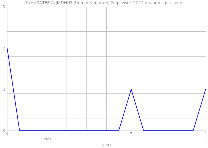 RAMAPATEE GUJADHUR (United Kingdom) Page visits 2024 