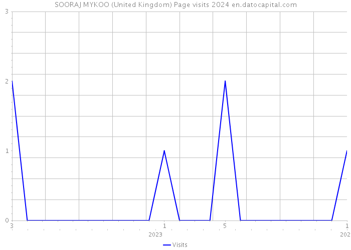 SOORAJ MYKOO (United Kingdom) Page visits 2024 