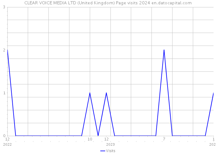CLEAR VOICE MEDIA LTD (United Kingdom) Page visits 2024 
