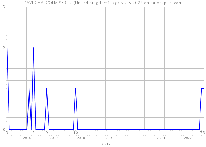 DAVID MALCOLM SERLUI (United Kingdom) Page visits 2024 