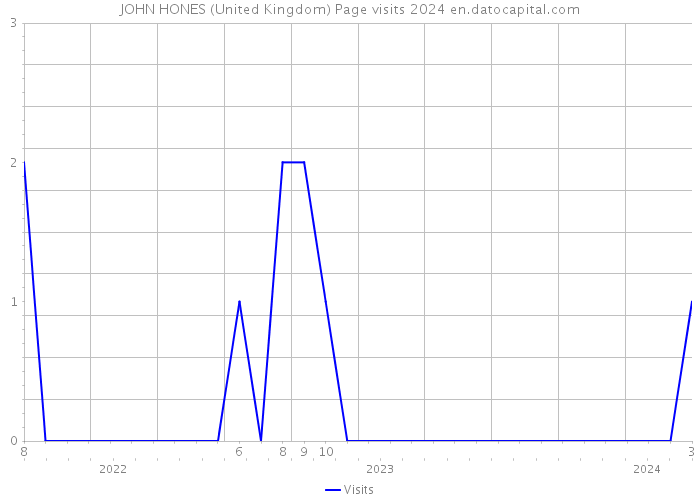JOHN HONES (United Kingdom) Page visits 2024 