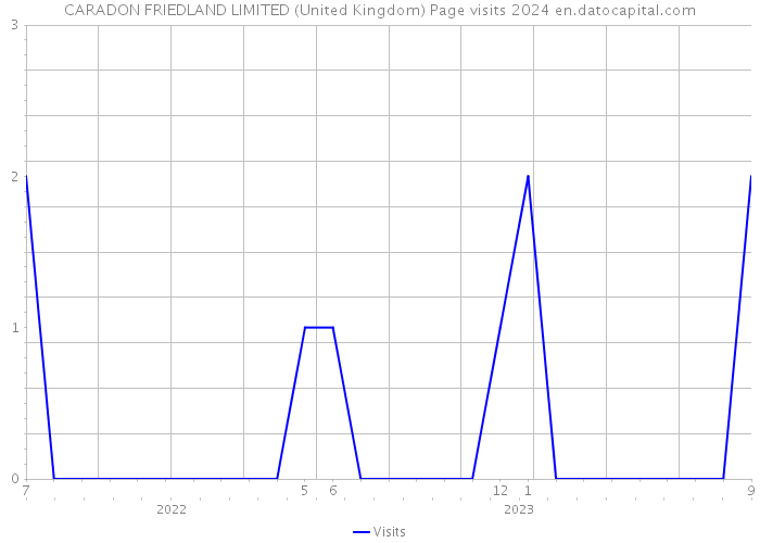 CARADON FRIEDLAND LIMITED (United Kingdom) Page visits 2024 
