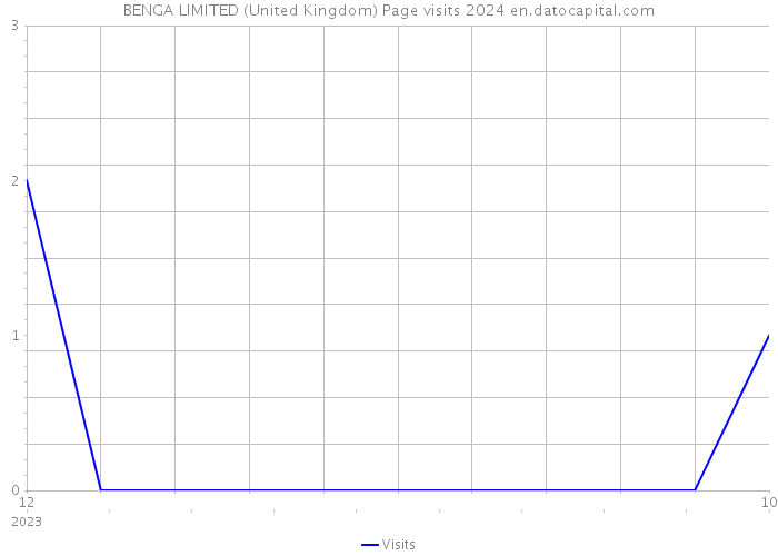 BENGA LIMITED (United Kingdom) Page visits 2024 