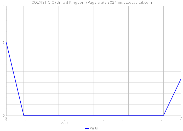 COEXIST CIC (United Kingdom) Page visits 2024 