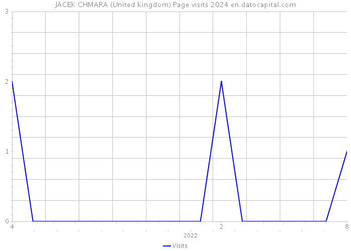 JACEK CHMARA (United Kingdom) Page visits 2024 