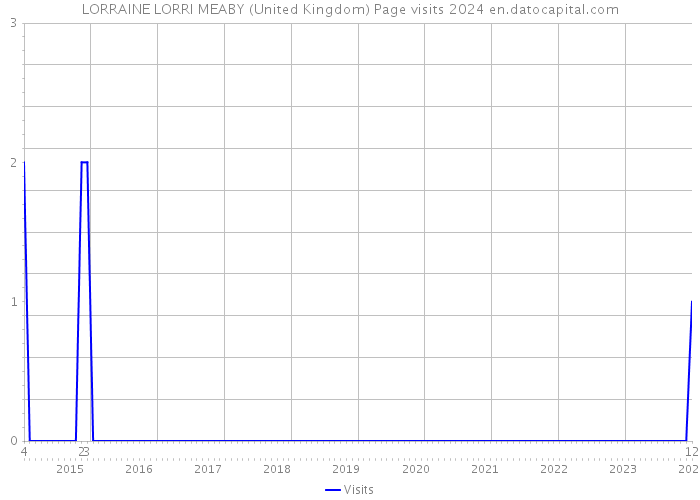 LORRAINE LORRI MEABY (United Kingdom) Page visits 2024 