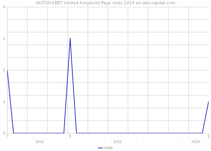 ANTON KEET (United Kingdom) Page visits 2024 