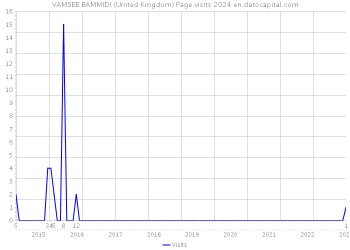 VAMSEE BAMMIDI (United Kingdom) Page visits 2024 