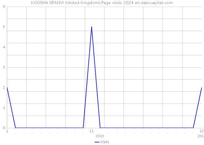 KOOSHA SPANVI (United Kingdom) Page visits 2024 