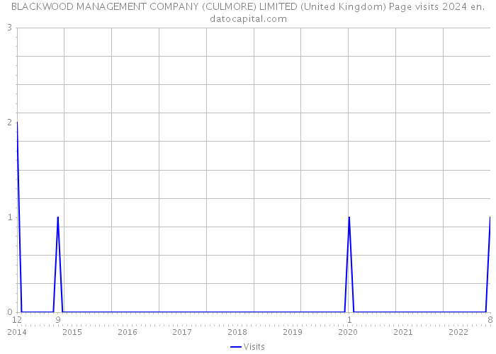 BLACKWOOD MANAGEMENT COMPANY (CULMORE) LIMITED (United Kingdom) Page visits 2024 