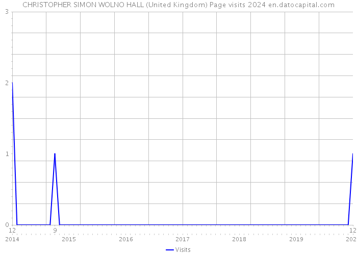 CHRISTOPHER SIMON WOLNO HALL (United Kingdom) Page visits 2024 