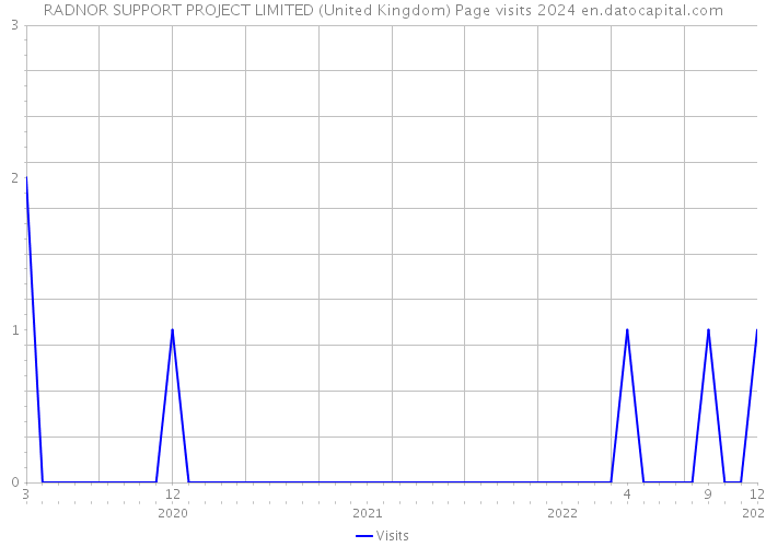 RADNOR SUPPORT PROJECT LIMITED (United Kingdom) Page visits 2024 