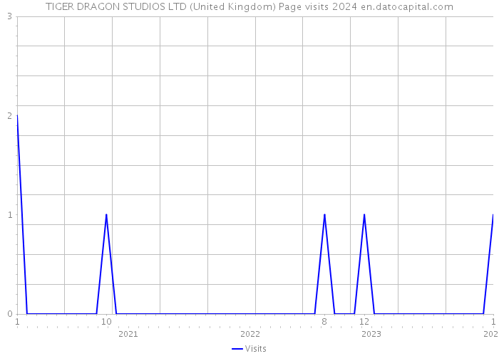 TIGER DRAGON STUDIOS LTD (United Kingdom) Page visits 2024 