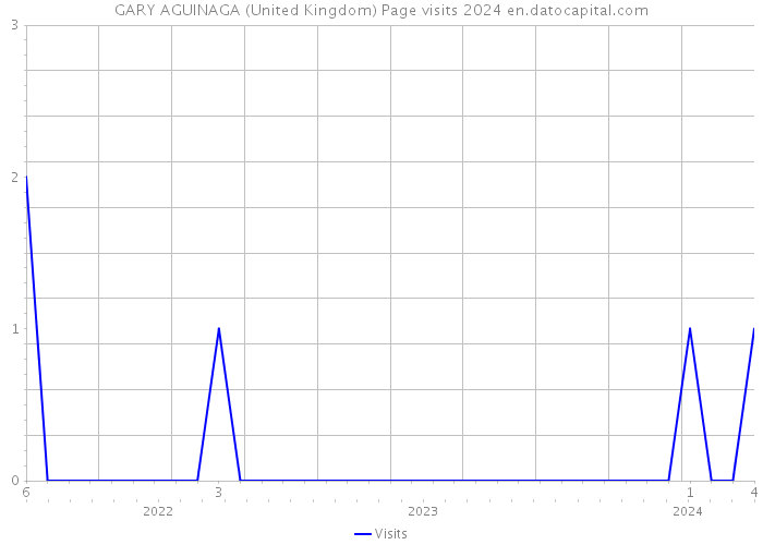 GARY AGUINAGA (United Kingdom) Page visits 2024 