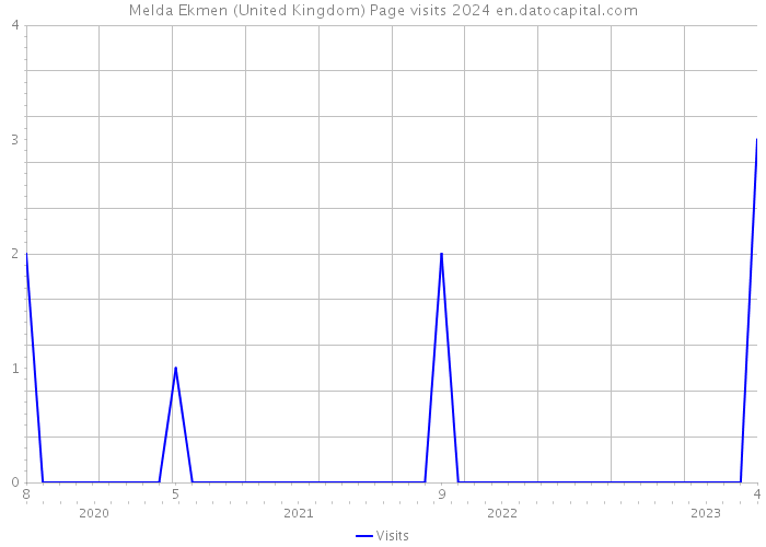 Melda Ekmen (United Kingdom) Page visits 2024 