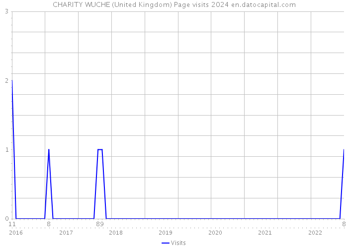 CHARITY WUCHE (United Kingdom) Page visits 2024 