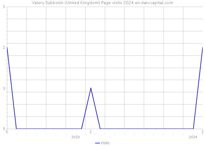 Valery Subbotin (United Kingdom) Page visits 2024 