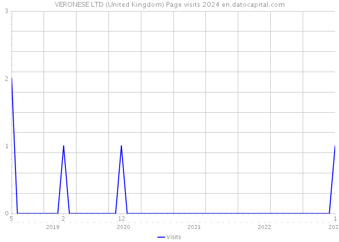 VERONESE LTD (United Kingdom) Page visits 2024 