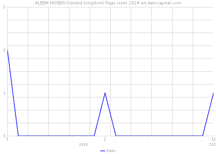 ALEEM HOSEIN (United Kingdom) Page visits 2024 
