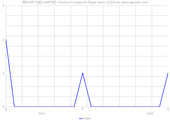 BRIGHT R&D LIMITED (United Kingdom) Page visits 2024 