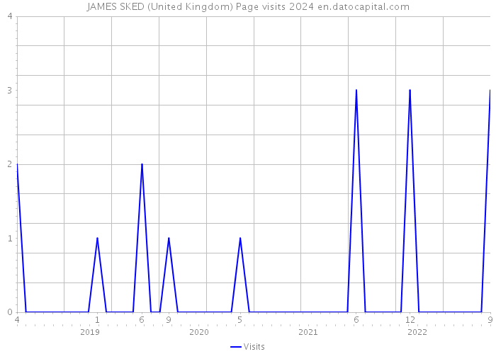 JAMES SKED (United Kingdom) Page visits 2024 