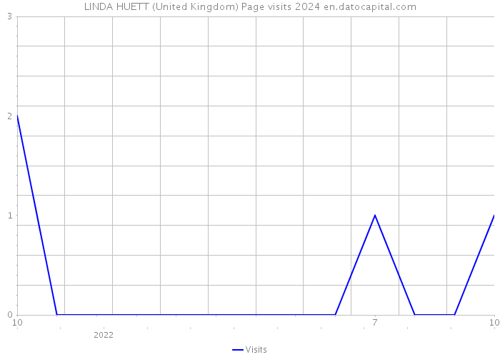 LINDA HUETT (United Kingdom) Page visits 2024 