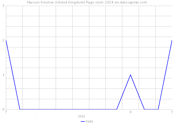 Haroun Kinslow (United Kingdom) Page visits 2024 