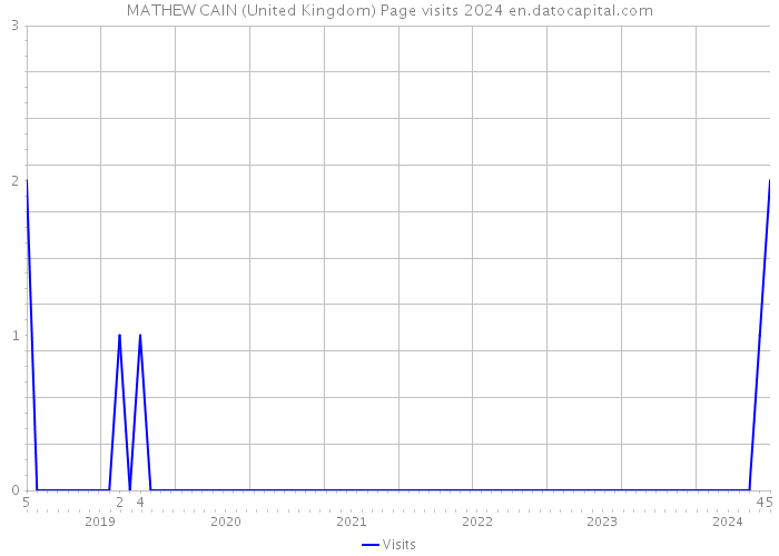 MATHEW CAIN (United Kingdom) Page visits 2024 