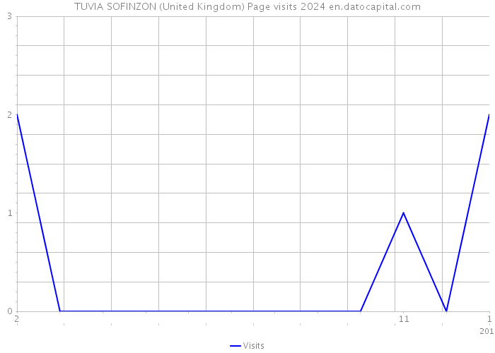 TUVIA SOFINZON (United Kingdom) Page visits 2024 