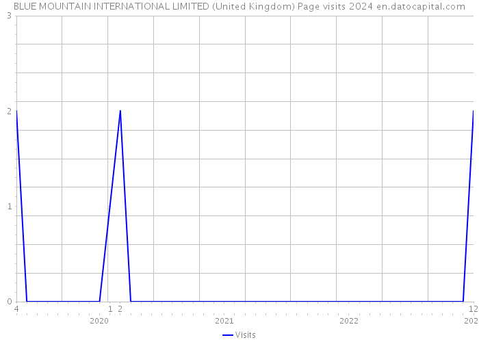BLUE MOUNTAIN INTERNATIONAL LIMITED (United Kingdom) Page visits 2024 