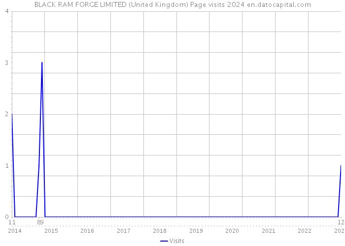 BLACK RAM FORGE LIMITED (United Kingdom) Page visits 2024 