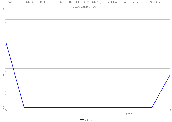 WILDES BRANDED HOTELS PRIVATE LIMITED COMPANY (United Kingdom) Page visits 2024 