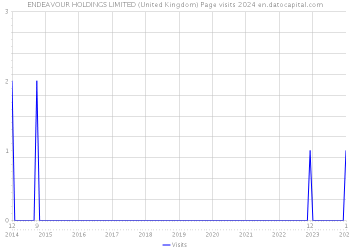 ENDEAVOUR HOLDINGS LIMITED (United Kingdom) Page visits 2024 