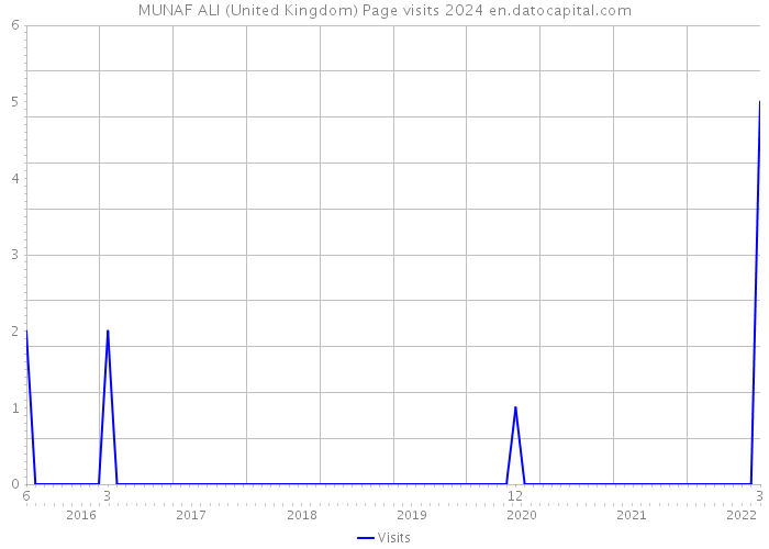 MUNAF ALI (United Kingdom) Page visits 2024 
