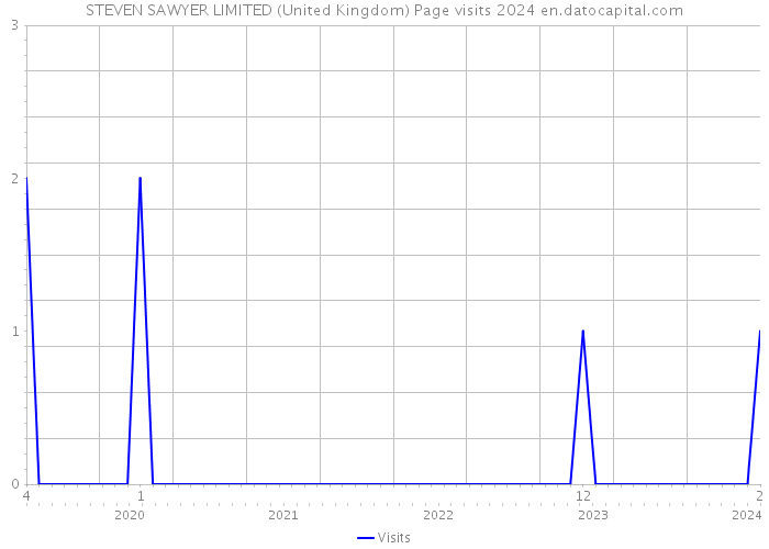 STEVEN SAWYER LIMITED (United Kingdom) Page visits 2024 