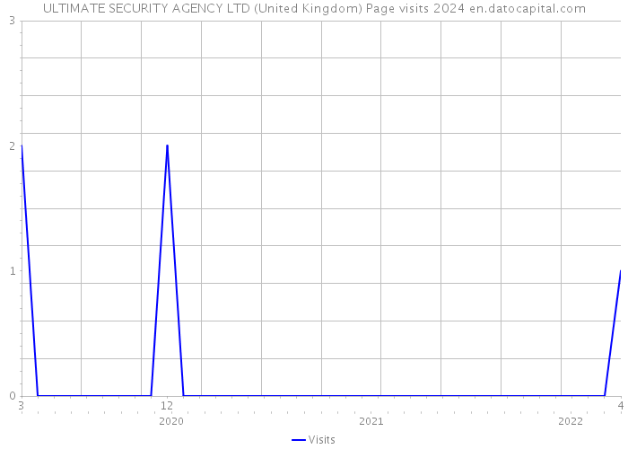 ULTIMATE SECURITY AGENCY LTD (United Kingdom) Page visits 2024 