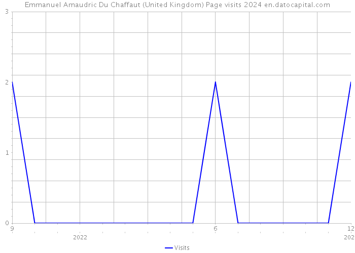Emmanuel Amaudric Du Chaffaut (United Kingdom) Page visits 2024 